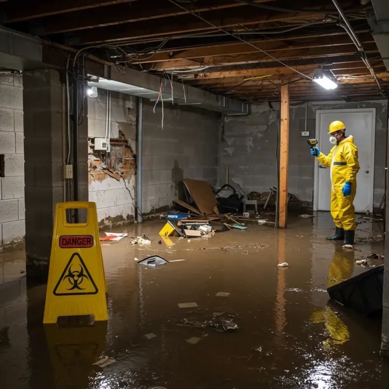 Flooded Basement Electrical Hazard in Ten Mile Run, NJ Property